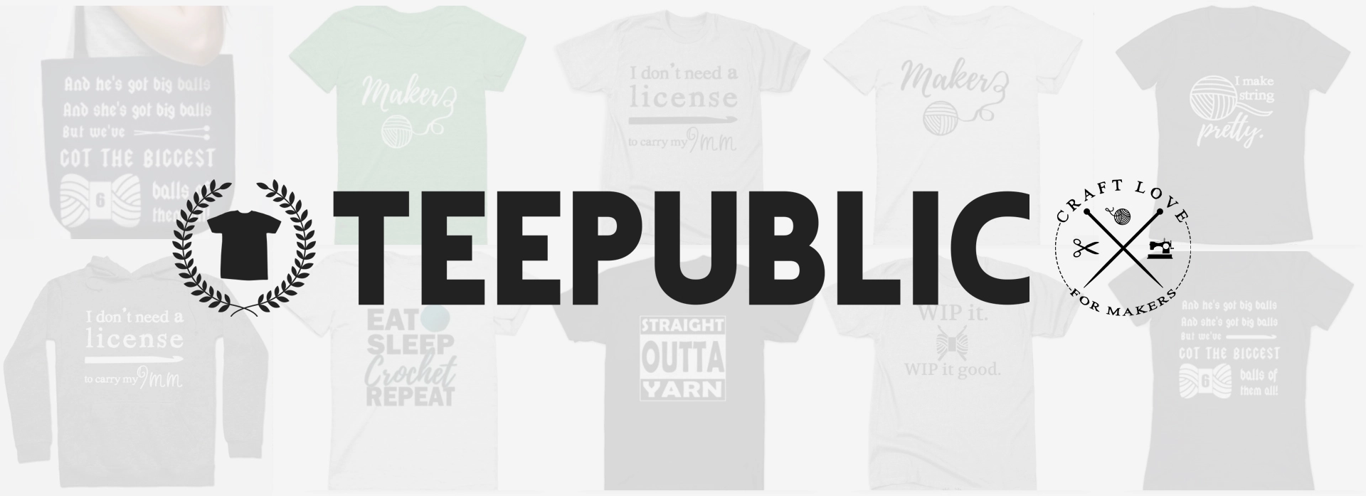 Shop quality designs just for makers and craft lovers on Teepublic by #shopcraftlove