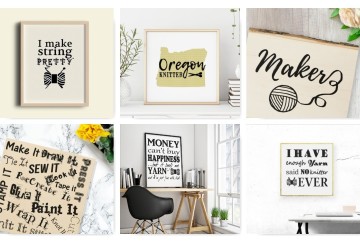 Shop top art for your craft room or yarn corner on Zazzle by Craft Love #zazzle #shopcraftlove